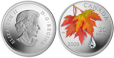2009_maple_leaf_crystal silver coin