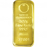 500g Münze Österreich Investiční zlatý slitek 