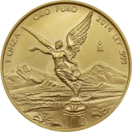 Zlatá investiční mince Mexico Libertad 1 Oz  