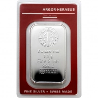 100g Argor Heraeus SA Švýcarsko Investiční stříbrný slitek 