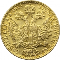 Zlatá investiční mince Dukát Františka Josefa I. 1915 (novoražba) 