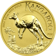 Zlatá investiční mince Kangaroo Klokan 1/4 Oz 