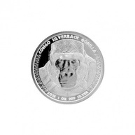 Stříbrná investiční mince Kongo Gorila 1 Oz 2016