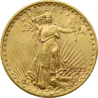 Zlatá mince American Double Eagle 1923