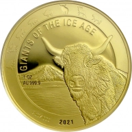 Zlatá investiční mince Obři doby ledové - Pratur 1 Oz 2021