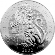 Stříbrná investiční mince The Royal Tudor Beasts - The Lion of England 10 Oz 2022