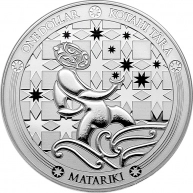 Stříbrná mince Matariki Maori Art 1 Oz 2022 Proof