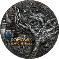 Stříbrná mince 3 Oz Slovanský bestiář - Domovoj High Relief 2022 Antique Standard