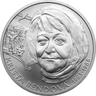 Stříbrná mince Krista Bendová - 100. výročí narození 2023 Standard