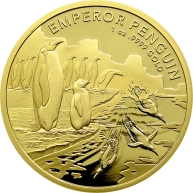 Zlatá investiční mince Australian Antarctic Territory - Emperor Penguin 1 Oz 2023