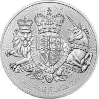 Stříbrná investiční mince Royal Arms 10 Oz 2023