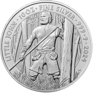 Stříbrná investiční mince Mýty a legendy - Malý John 10 Oz 2024