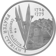 Stříbrná mince Fráter Cyprián z Červeného Kláštera - 300. výročí narození 2024 Proof