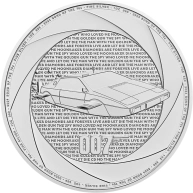 Stříbrná investiční mince Šest dekád 007 - Bond 70. let 1 Oz 2024