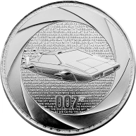 Stříbrná investiční mince Šest dekád 007 - Bond 70. let 1 Oz 2024