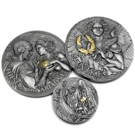 Ediční set VI. stříbrných mincí série Velká řecká mytologie 2024 Antique Standard