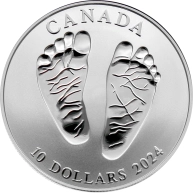 Stříbrná mince Vítej na světě 2024 Proof (.9999)