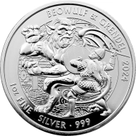 Stříbrná investiční mince Mýty a legendy - Beowulf 1 Oz 2024