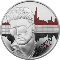 Stříbrná mince Hudební legendy - George Michael 1 Oz 2024 Proof