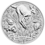Stříbrná investiční mince 125 let Perth Mint 1 Oz 2024