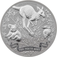 Stříbrná investiční mince 125 let Perth Mint 1 Oz 2024