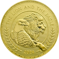 Zlatá investiční mince British Lion and American Eagle 1 Oz 2024