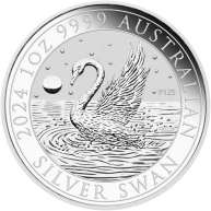 Stříbrná investiční mince Australian Swan 1 Oz 2024