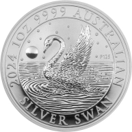 Stříbrná investiční mince Australian Swan 1 Oz 2024