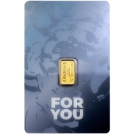 1g C.Hafner Limited Edition - For You investiční zlatý slitek (modrý certifikát)