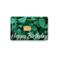 1 g C.Hafner Limited Edition - Happy Birthday investiční zlatý slitek