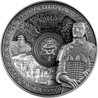 Stříbrná mince 1 kg Terakotová armáda 2024 Antique Standard