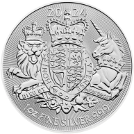 Stříbrná investiční mince Royal Arms 1 Oz 2024