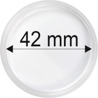 Plastové kapsle na mince o průměru 42 mm - 10 ks