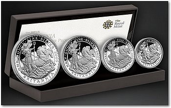 2009-UK-Britannia-Four-Coin-Silver-Proof-Set