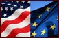 EU flag USA flag