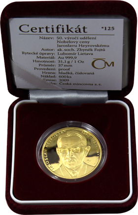 Heyrovsky zlata medaile