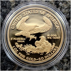 Gold American eagle set 2000
