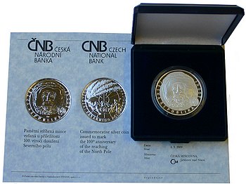 r.2009 Dosažení severního pólu Stříbrná mince