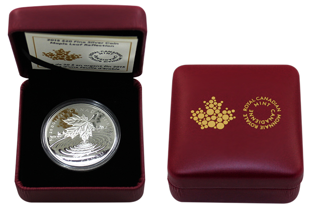 Stříbrná mince Maple Leaf Reflection 1 Oz 2015 Proof (.9999